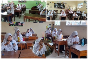 SMPN 1 Boja Minum Tablet Tambah Darah Secara Serentak