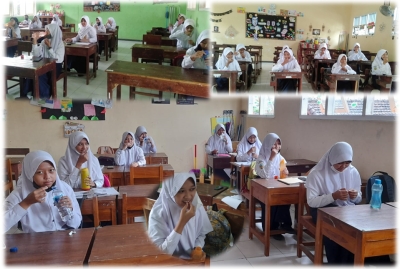 SMPN 1 Boja Minum Tablet Tambah Darah Secara Serentak